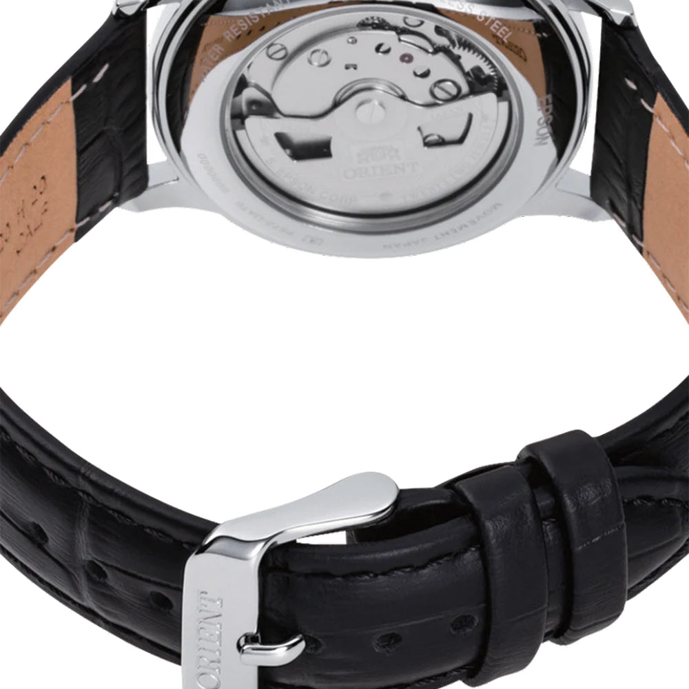 Bambino Version 7 Thailand Movement 38mm - Black on Leather Strap