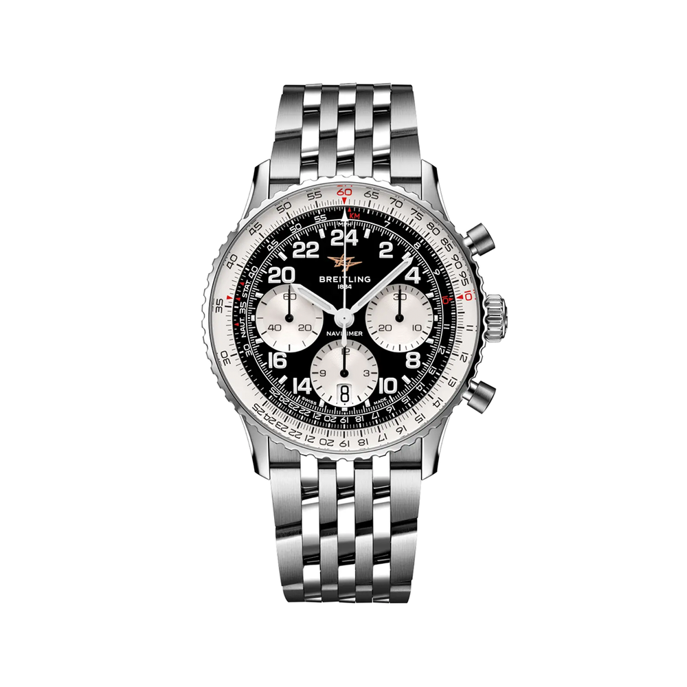 Navitimer B02 Chronograph Cosmonaute 41mm - Black on Bracelet