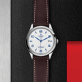 1926 41mm - Opaline on Leather Strap