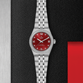 TUDOR Royal 30mm - Burgundy, Diamond-Set on Bracelet