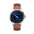 №03 43mm - Blue on Leather Strap