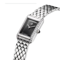 Hampton 10862 Quartz 28mm - Black, Diamond-Set on Bracelet