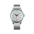 Neo A Auto 38mm - Brushed Aluminium on Bracelet