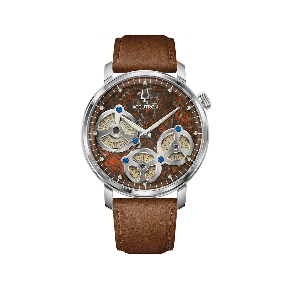 Spaceview Evolution 43.5mm - Brown on Leather Strap