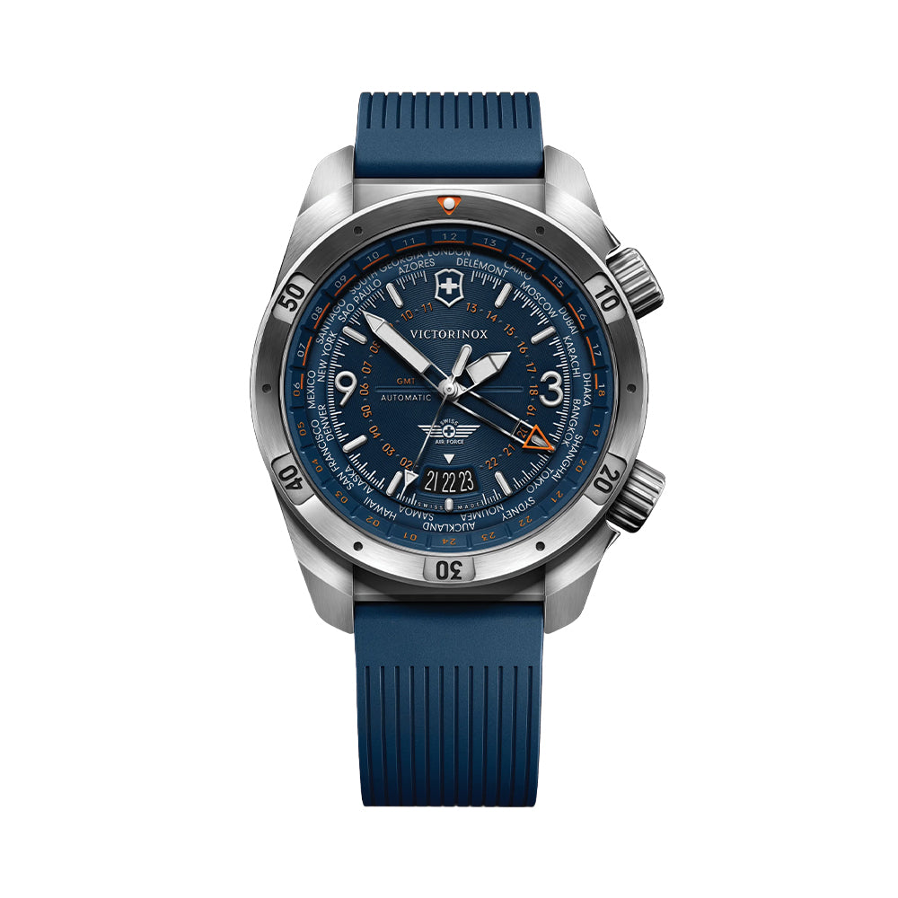 Air Pro 43mm - Blue on Rubber Strap