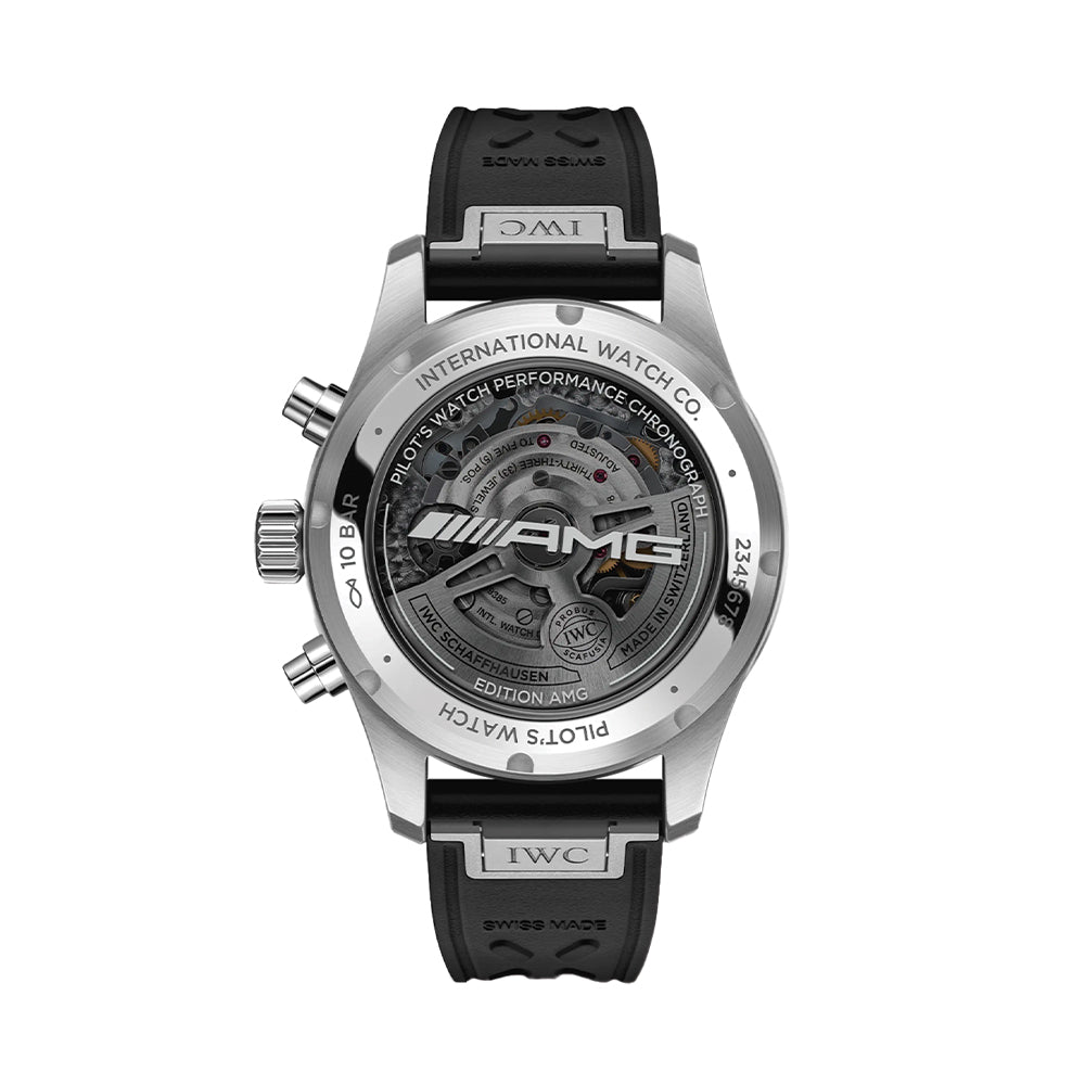 Pilot’s Watch Performance Chronograph AMG Titanium Case 41mm - Black on Rubber Strap