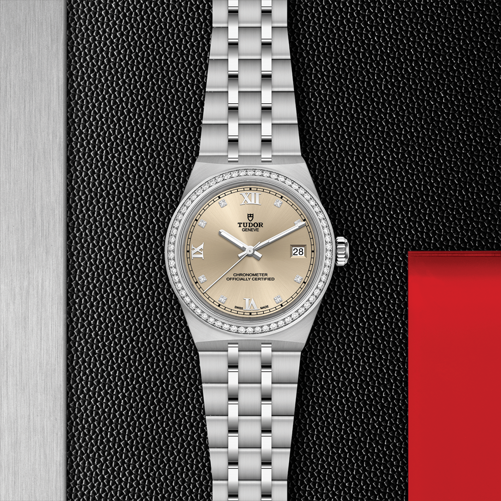 TUDOR Royal 36mm - Ivory, Diamond-Set on Bracelet | Teddy Baldassarre