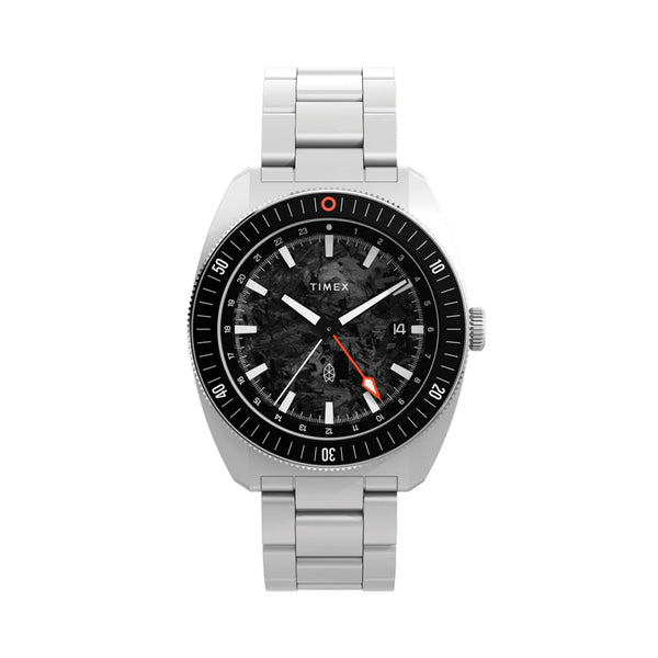 ジェームス The James Brand x Timex Automatic GMT 41mm - Black on Bracelet w