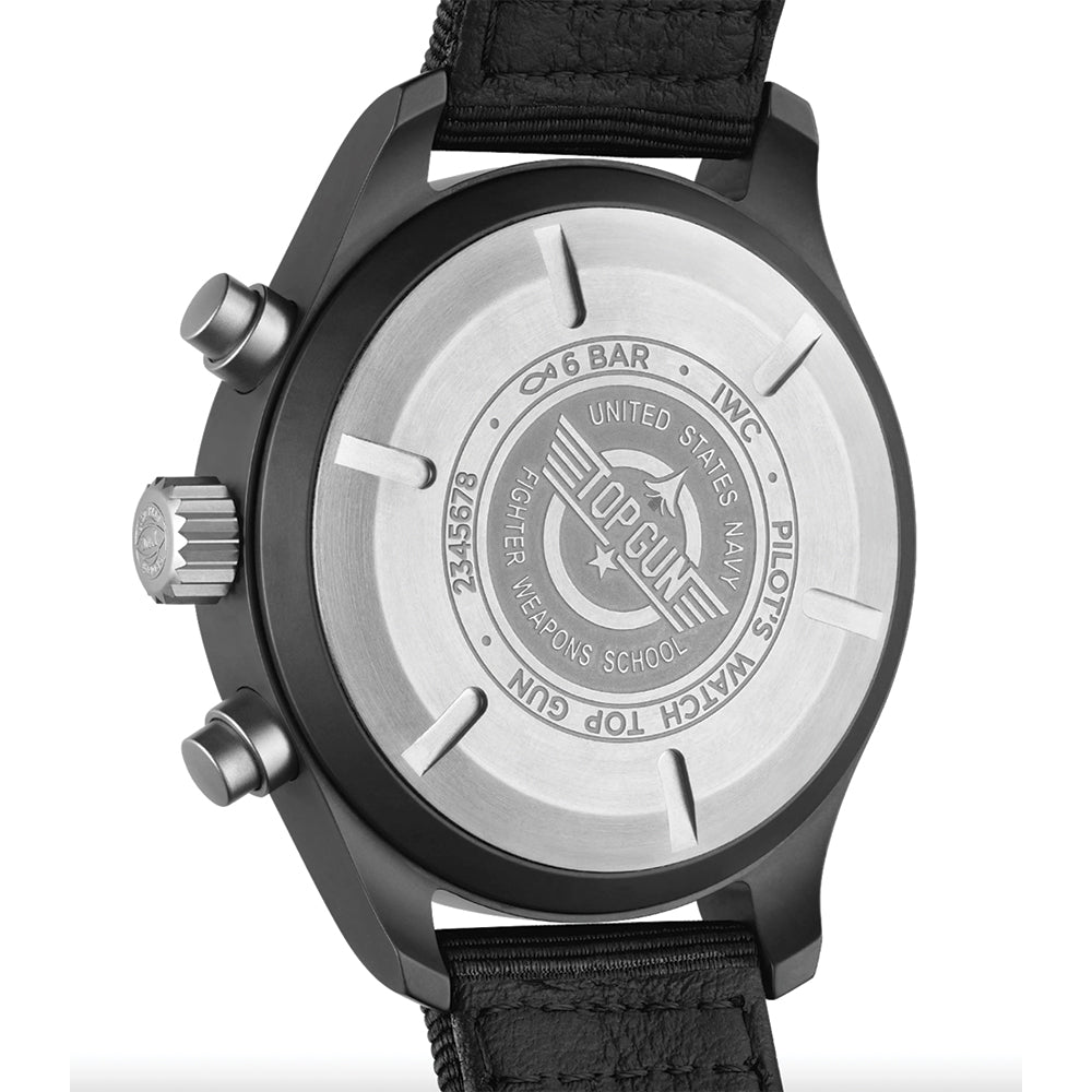 Pilot's Watch Chronograph TOP GUN Ceramic Case 44.5mm - Black on Textile Strap