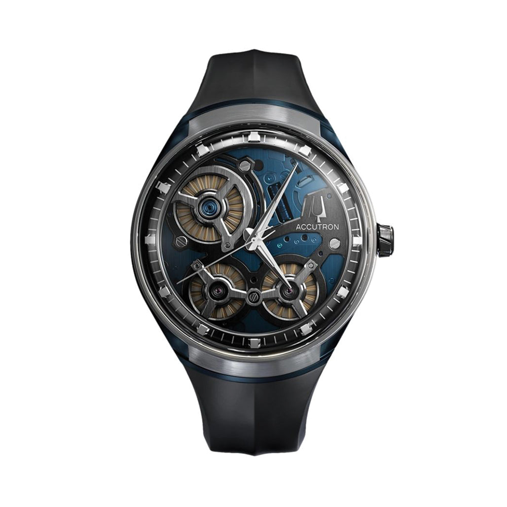 Spaceview 2020 Electrostatic Grey on Leather Strap1