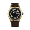 Engineer III Bronze - Black on Leather Strap
