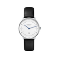 Naos XS Quartz Update 33mm - White on Leather Strap