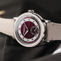 Millesime Small Seconds Tuxedo Dial 39mm - Red on Leather Strap