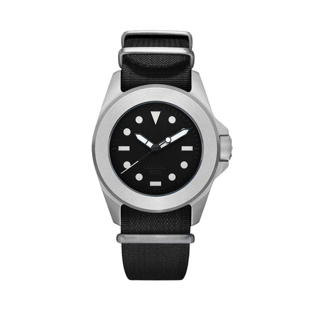 Modello Quattro U4-AEB Limited Edition 40mm - Black on Fabric Strap w/ Additional Fabric Strap