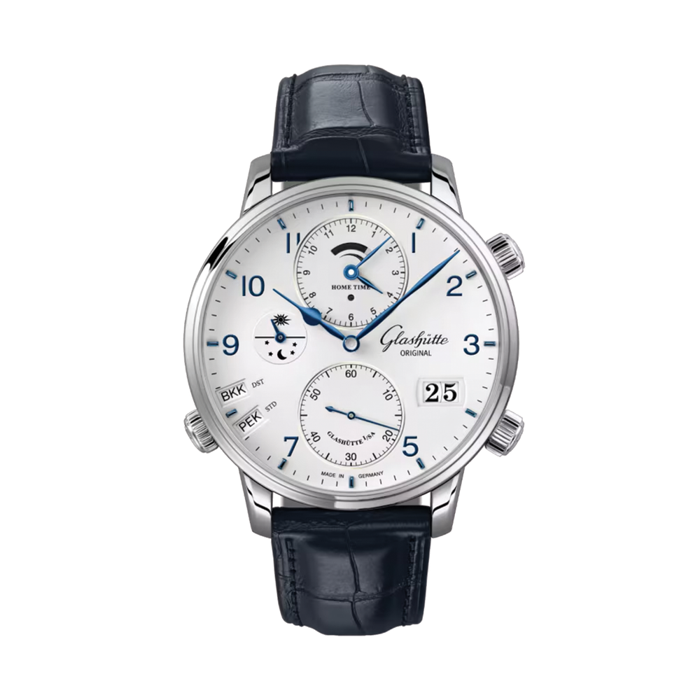 Senator Cosmopolite 44mm - White on Leather Strap