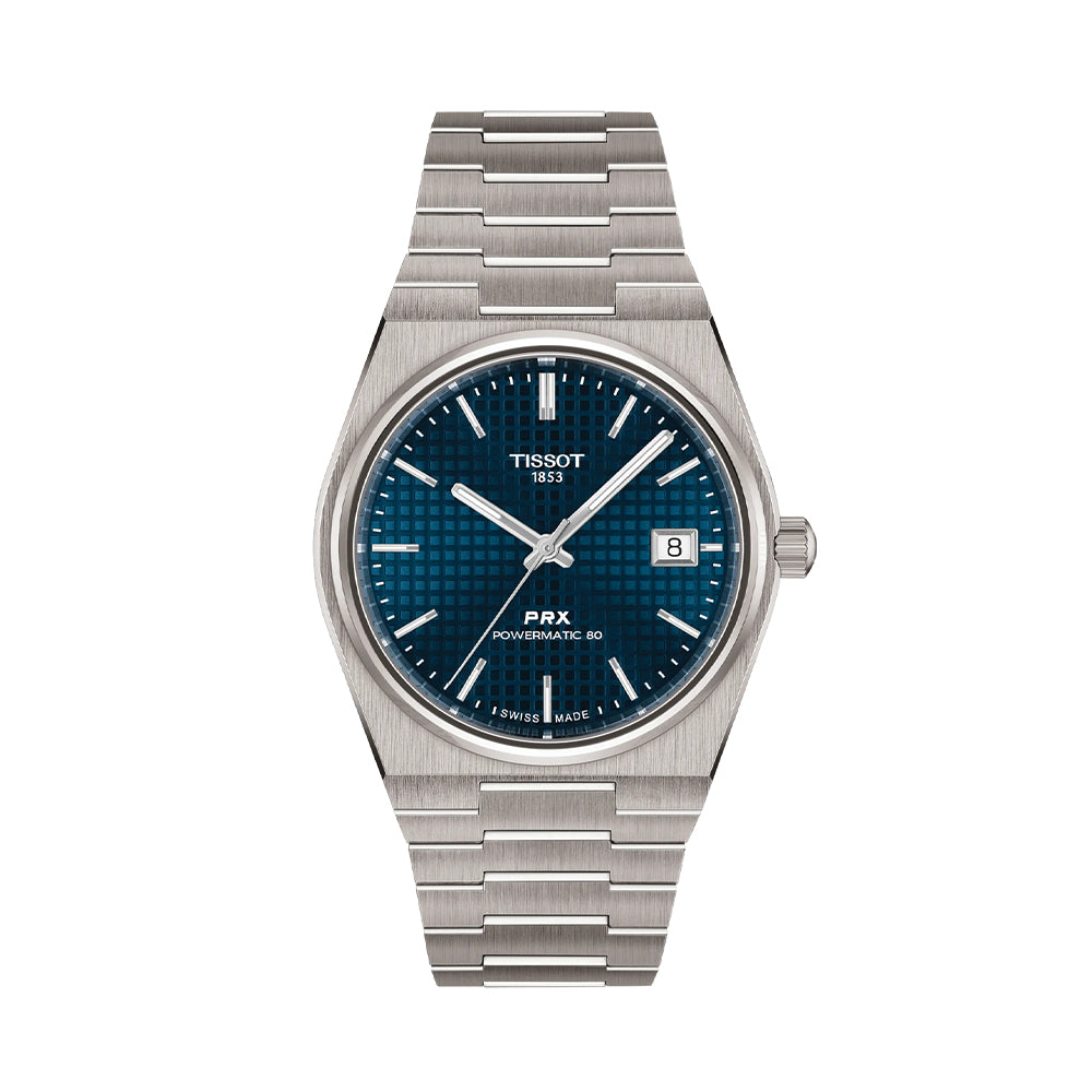 PRX Powermatic 80 Titanium 38mm - Blue on Bracelet - Teddy Baldassarre