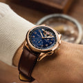 Premier B21 Chronograph Tourbillon Limited Edition Red Gold 42mm - Blue on Leather Strap