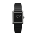 Rivanera Piccolo Musou 33mm - Black on Rubber Strap w/ Additional Strap