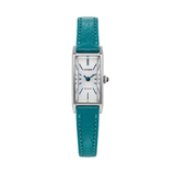 Fio 30.7mm - White on Blue Leather Strap