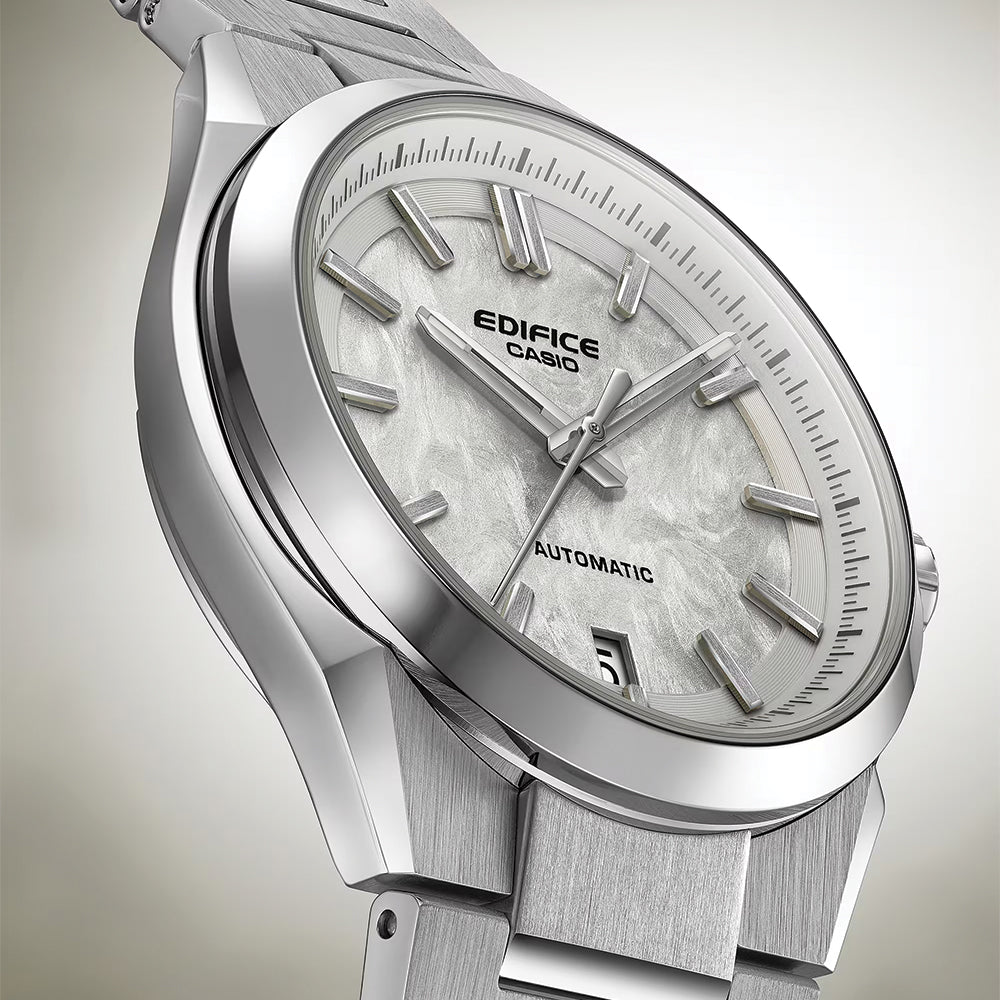 EFK-100D-7A EDIFICE Automatic 39mm - White on Bracelet