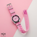 SRPM07 5 Sports SKX Pink Panther Limited Edition 38mm - Pink on Bracelet w/ Additional Fabric Strap