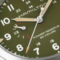 Khaki Field Power Reserve Mechanical 40mm Green on Fabric Strap