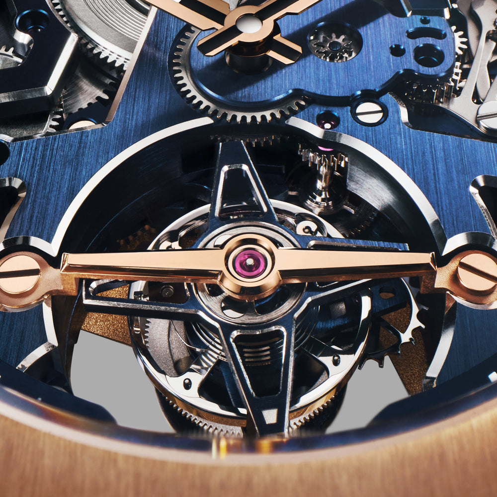 Defy Skyline Tourbillon Skeleton Rose Gold Limited Edition 41mm