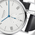 Ludwig 38mm - White Silver-Plated on Leather Strap