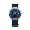 Astronaut Gold-Tone 41mm - Blue on Fabric Strap