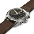 Khaki Aviation Pioneer Mechanical Chrono 40mm - Black on Leather Strap