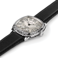 American Classic Cushion Mechanical 34mm - Silver on Leather Strap