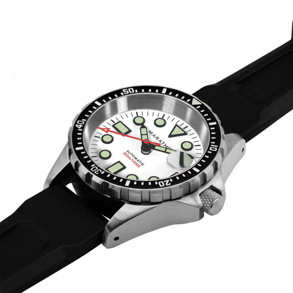 OSAR-Diver Type I Automatic with Date 36mm - Arctic on Rubber Strap