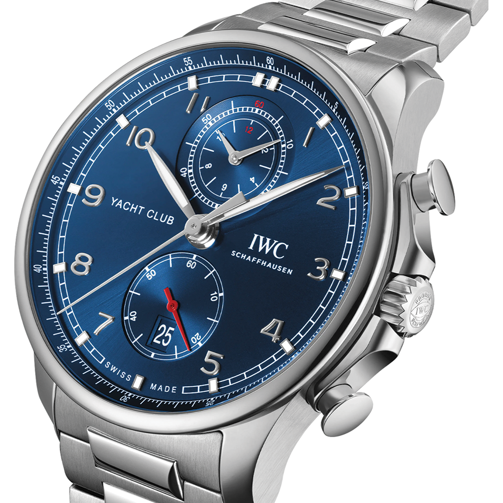 Portugieser Yacht Club Chronograph 44.6mm - Blue on Bracelet