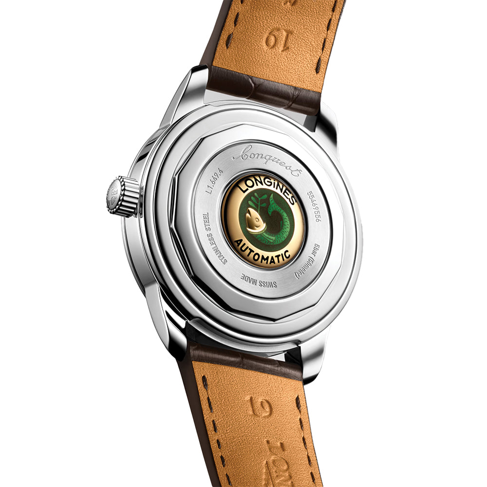 Conquest Heritage 38mm - Brown on Leather Strap