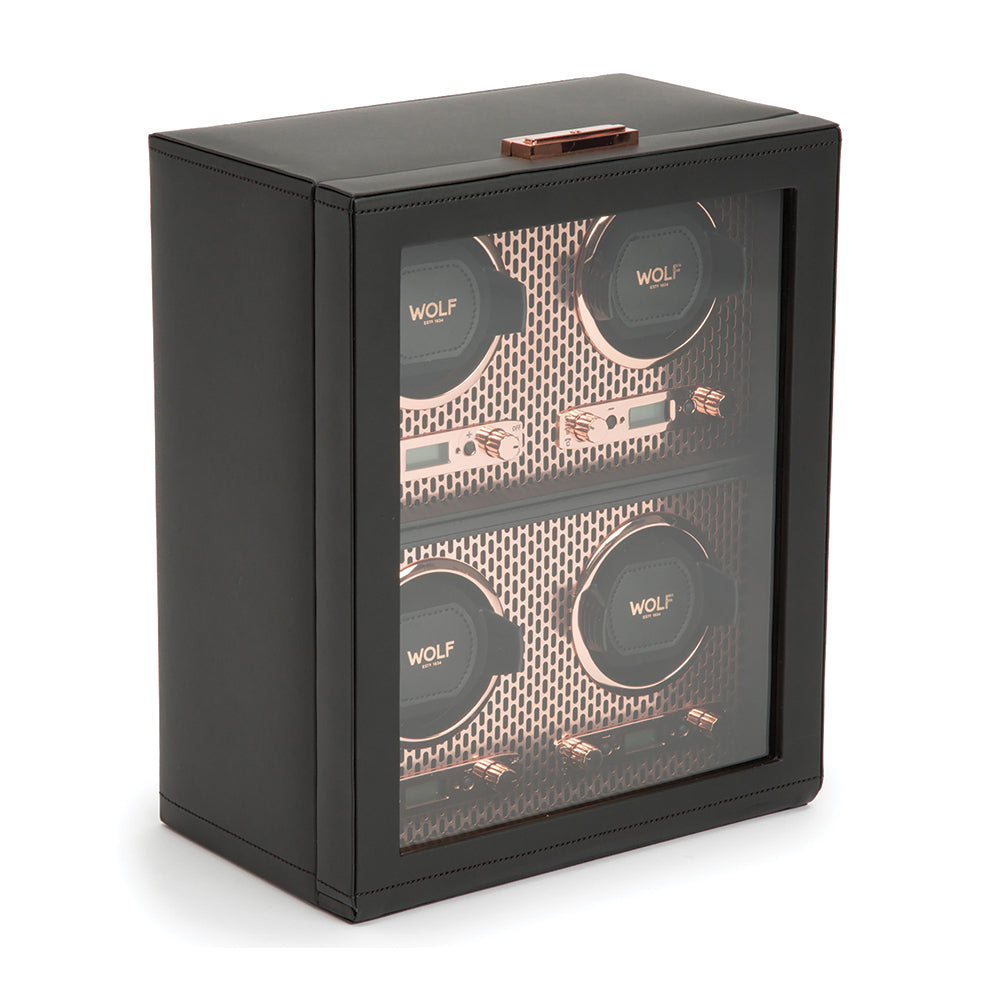 Axis 4 Piece Watch Winder - Copper