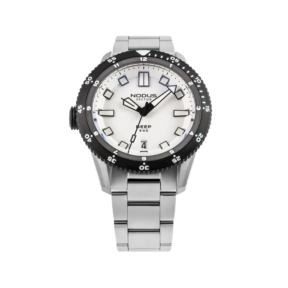 Sector Deep Polar Destro 38mm - White on Bracelet
