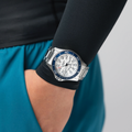 Khaki Navy Scuba Auto 40mm - White on Bracelet