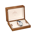 Constellation Observatory Canopus Gold™ 39.4mm - Silver on Leather Strap