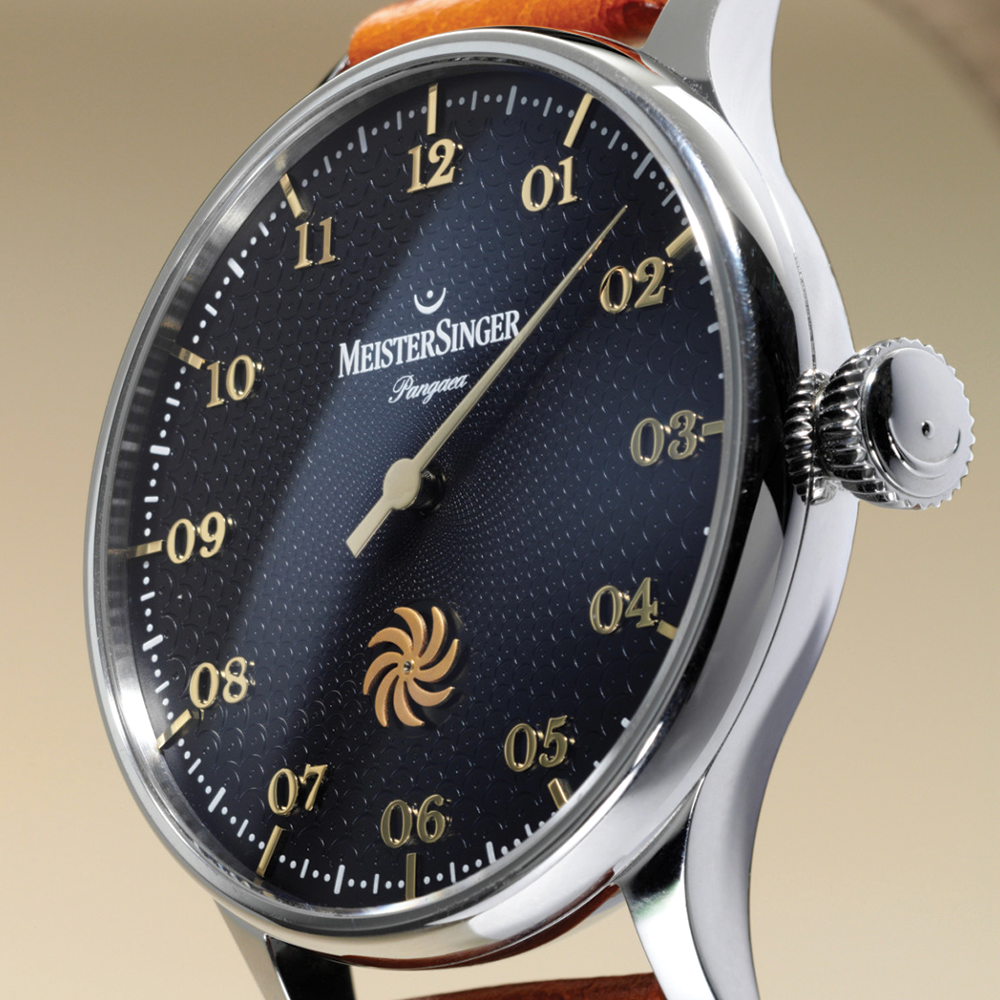 Pangaea 40mm - Blue on Leather Strap