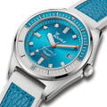 Matic S 37.8mm - Light Blue on HydroLeather Strap