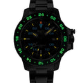 Engineer Hydrocarbon AeroGMT II 40mm - Black/Green Bezel on Bracelet
