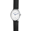 Naos XS Quartz Update 33mm - White on Leather Strap