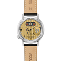 Tuning Fork Spaceview 314 39mm - Multicolored, Silver Accents on Leather Strap