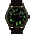 Engineer III Bronze - Black on Leather Strap