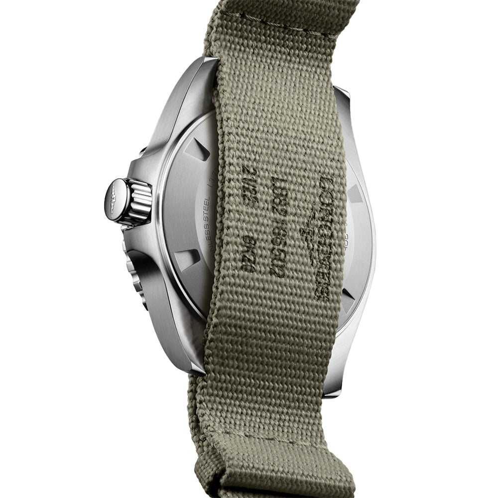 HydroConquest GMT 41mm - Green on Fabric One Piece Strap