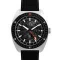 The James Brand x Timex Automatic GMT 41mm - Black on Bracelet w/ Extra Fabric Strap