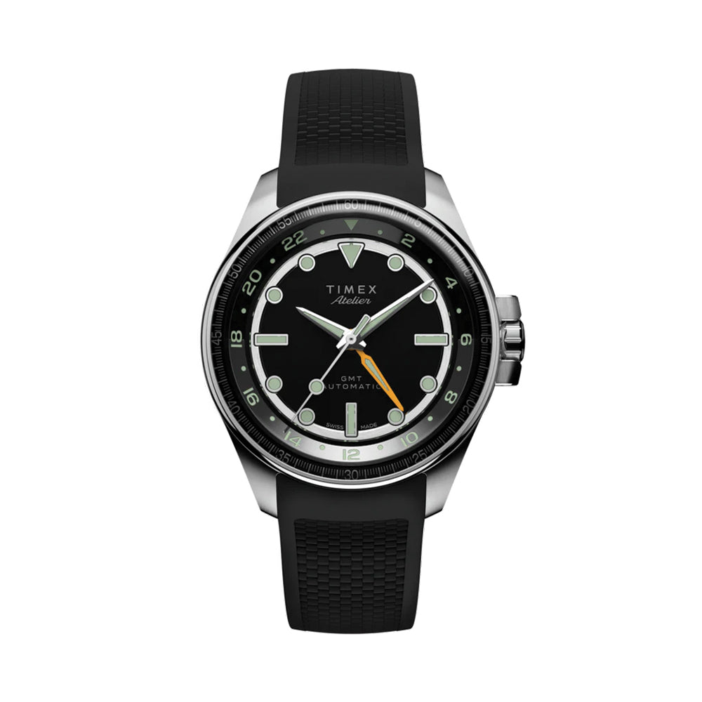 Atelier GMT24 M1a 40mm - Black on Rubber Strap