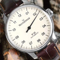 №03 43mm - Ivory on Leather Strap