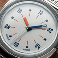 Modul E Auto 39mm - Brushed Rhodium on Bracelet