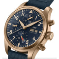 Pilot's Watch Chronograph Bronze Case 41mm - Blue on Textile Strap